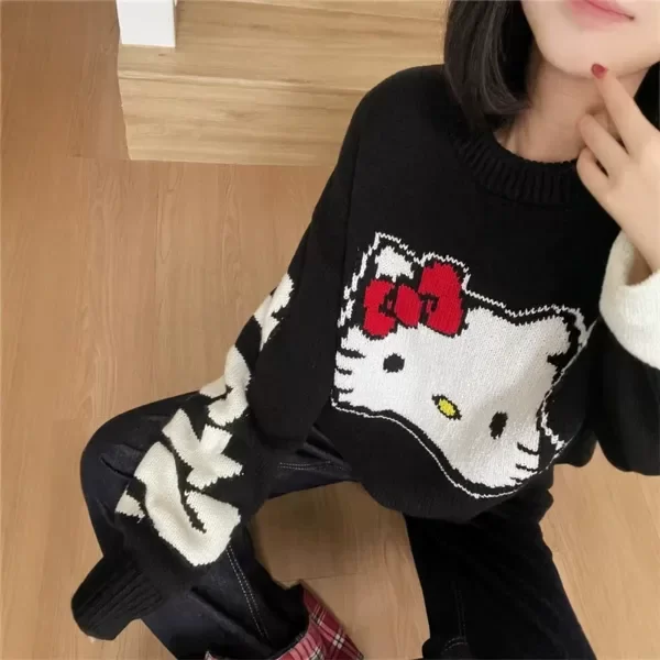 Producto - Sweater Hello Kitty Mujer Tejido Lana Invierno Oversize