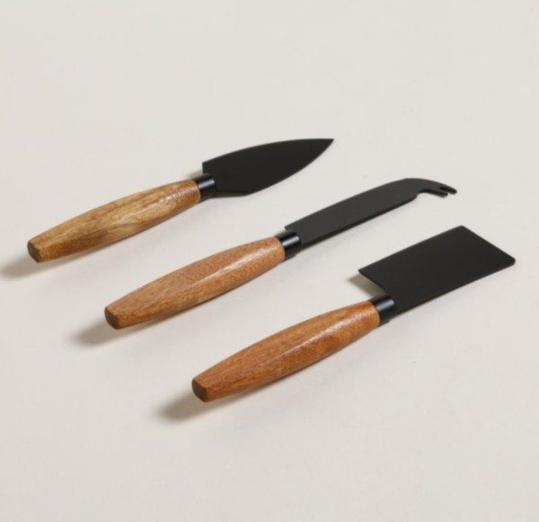 Producto - SET X 3 CUCHILLOS PARA QUESO BLACK Y ACACIA - 2