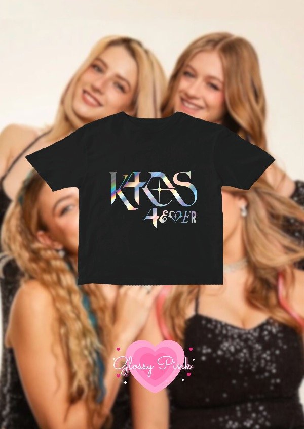 Producto - Baby Tee K4OS - VINILO TEXTIL HOLOGRAFICO