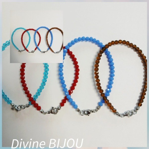 Producto - Pulsera cristal acero quirúrgico