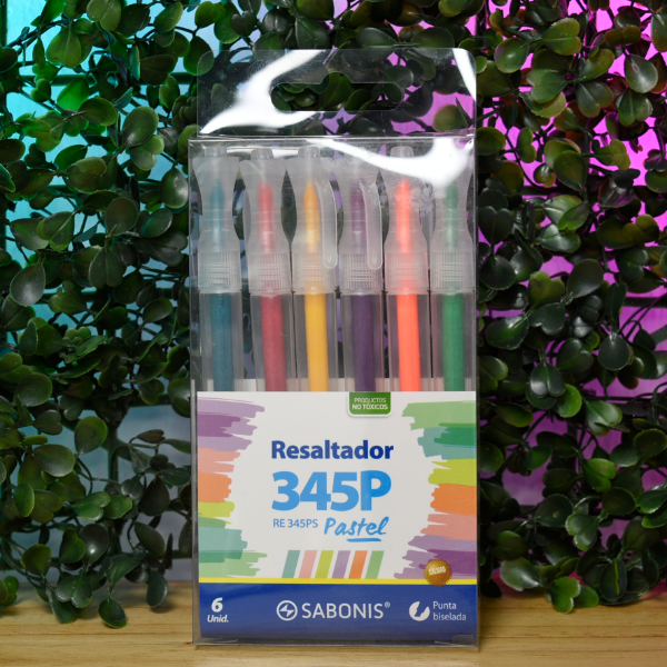 Producto - RESALTADOR PASTEL SET X6 SABONIS RE345PS