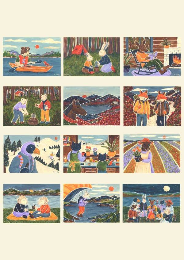 Producto - Set "Las 4 estaciones Patagónicas" - 0
