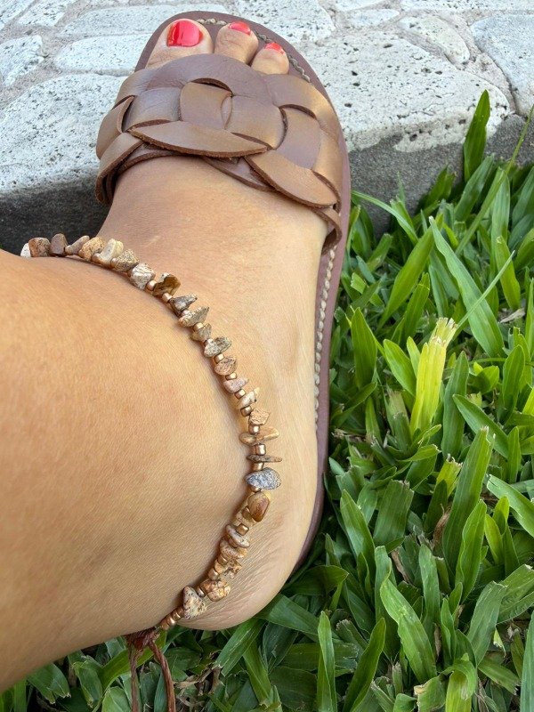Producto - TOBILLERA - piedras marron