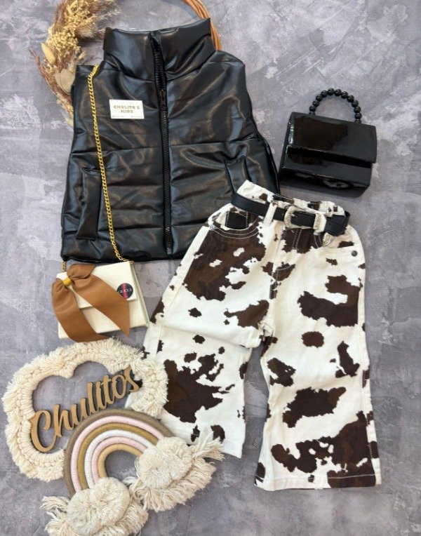 Producto - Jean Wide leg beba vaca marron