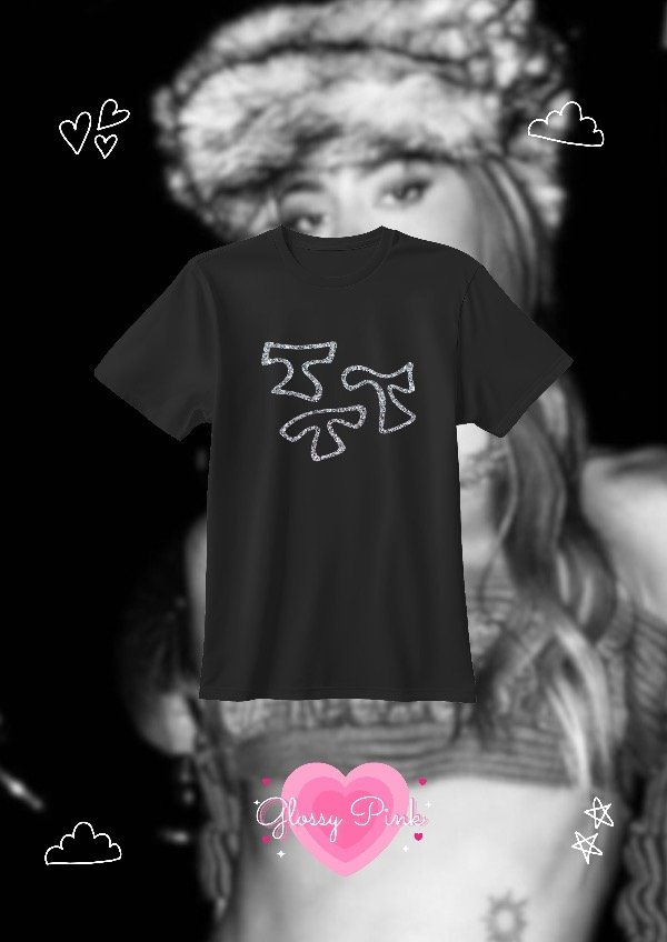 Producto - Remera Baby Tee Triple T - VINILO GLITTER TEXTIL