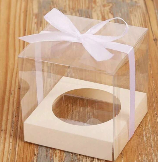 Producto - Cubo acetato con base para cupcake o huevo