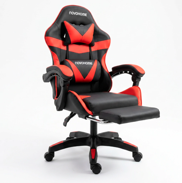 Producto - Silla gamer -apoyabrazos acolchonados -5 ruedas -respaldo alto - NH-GC1000