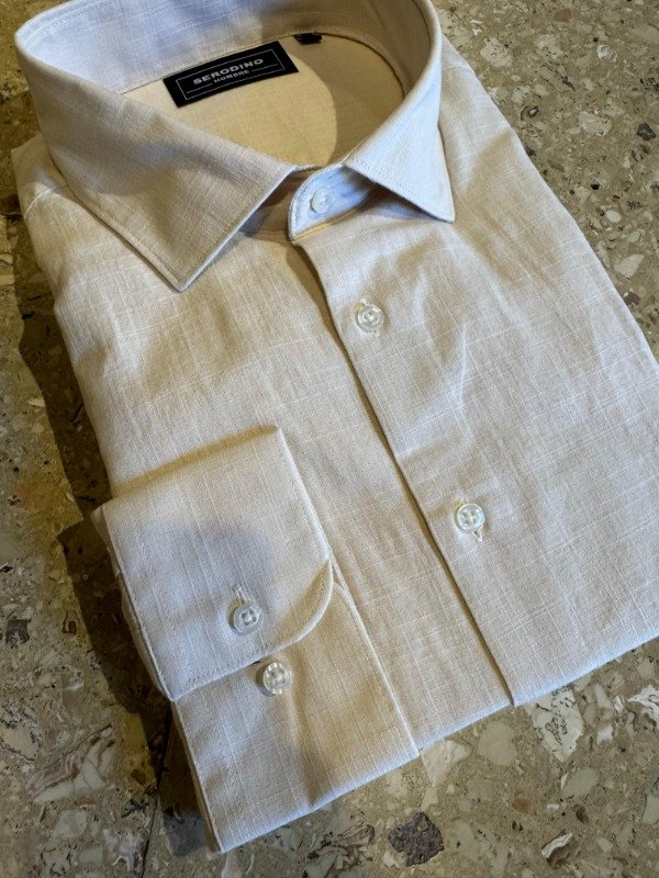 Producto - Camisa lisa serodino beige