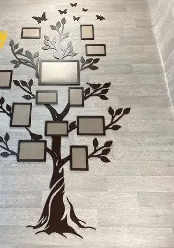 Producto - Arbol Genealogico Con Portaretratos Madera Fibrofacil 6mm - 0