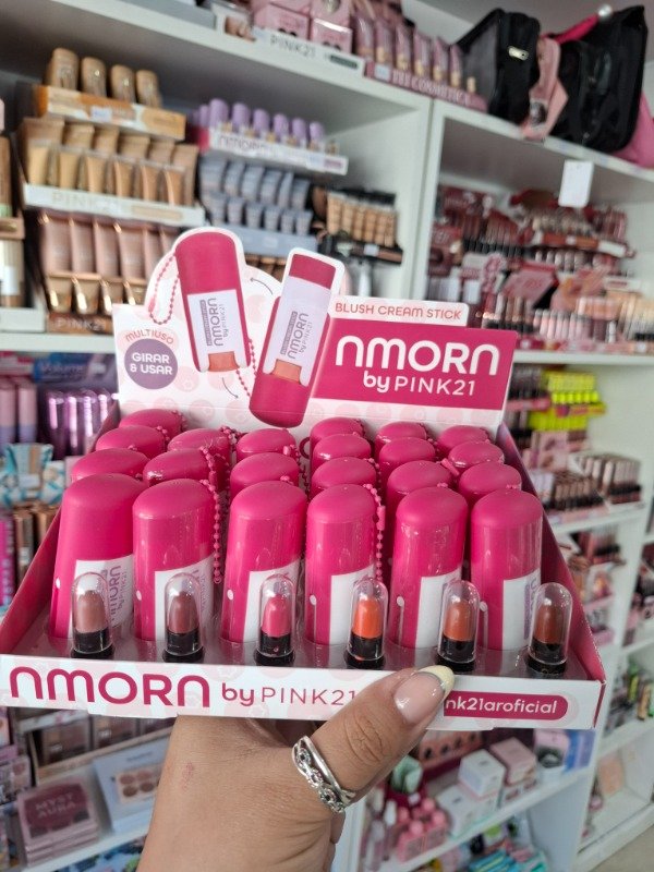 Producto - Rubor/blush en barra con llavero AMORA pink 21