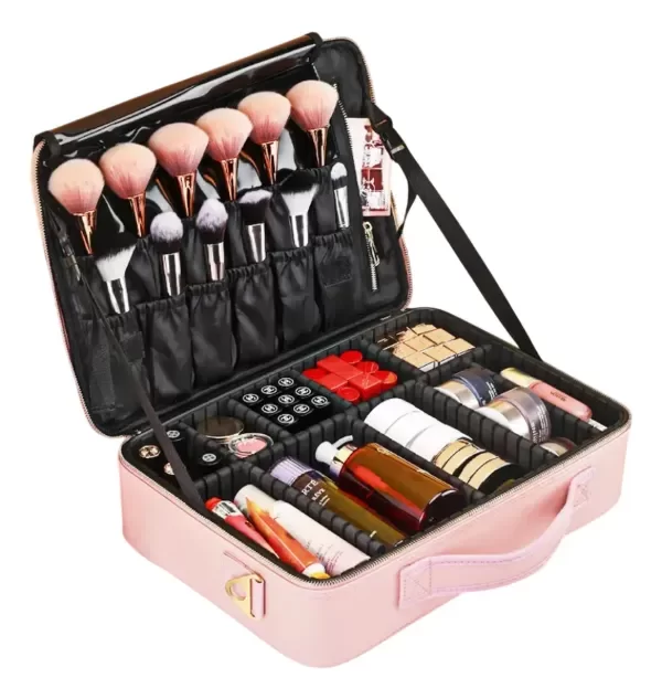 Producto - Maletin Valija Porta Cosmetico Profesional Organizador Viaje city girl  blanco