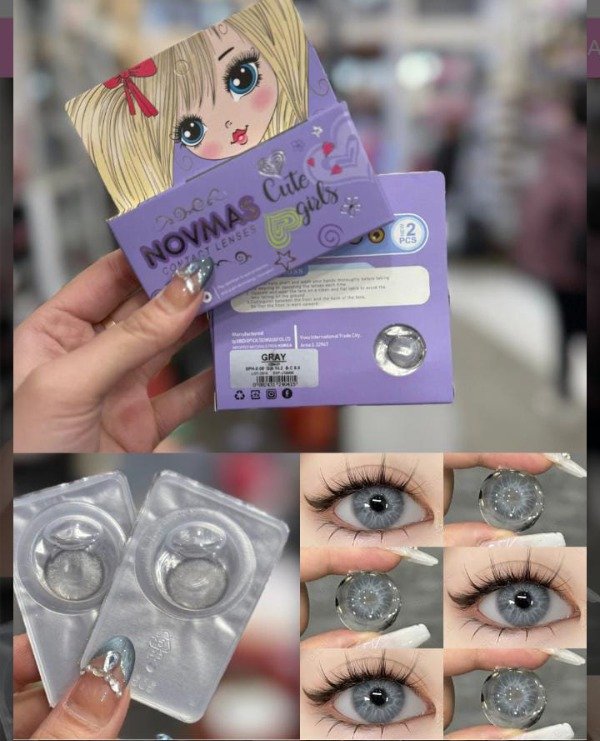 Producto - Lentes de contacto GRIS natural halloween