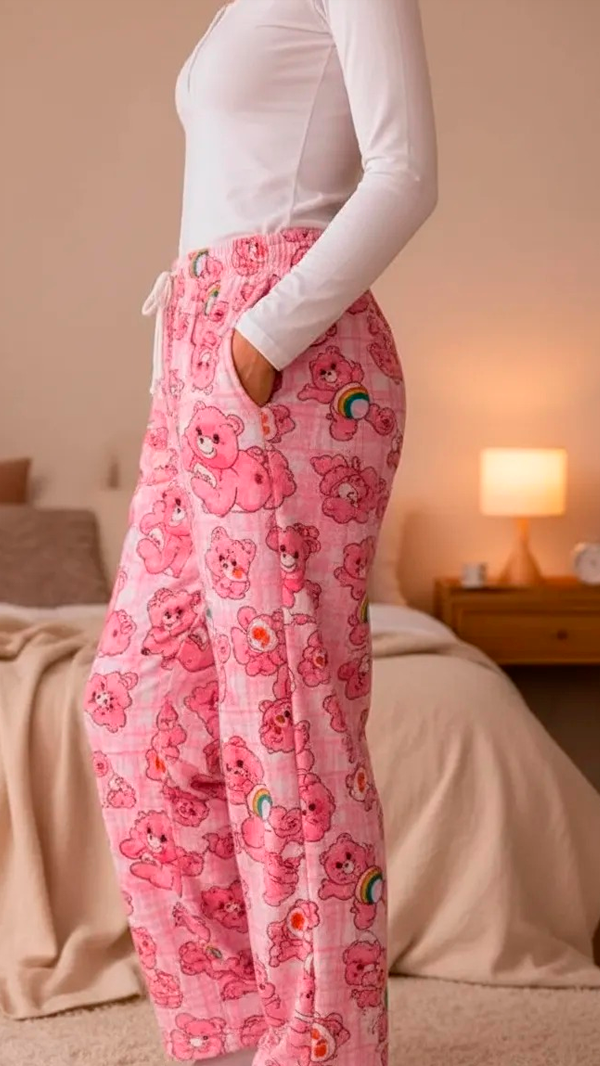 Producto - Pant Polar Osito rosa