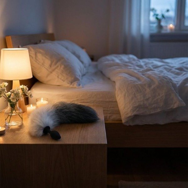 Producto - plug tail fox gris