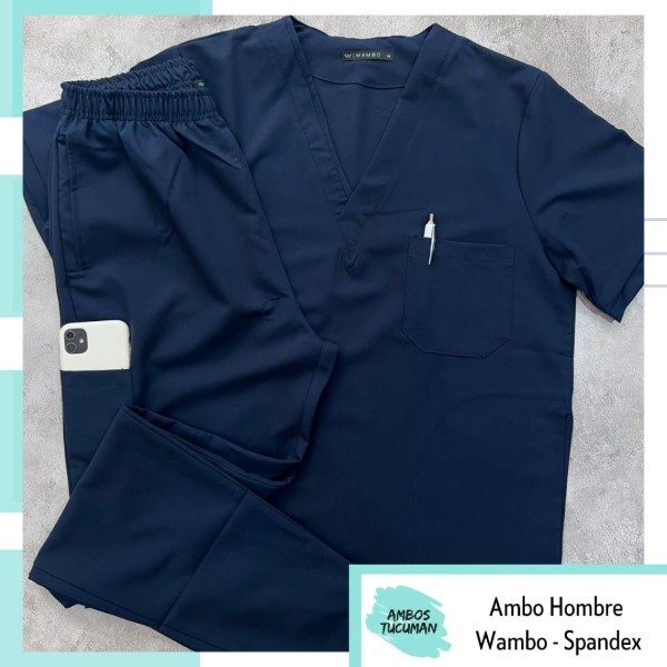 Producto - Ambo Azul Liso ( Sp Manhatan )