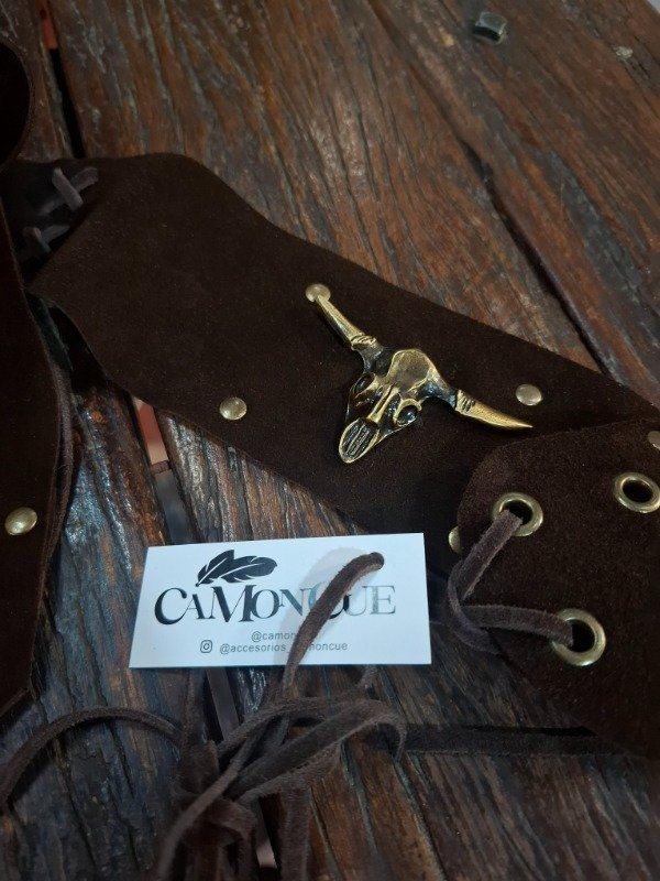 Producto - Faja gamuza toro choco