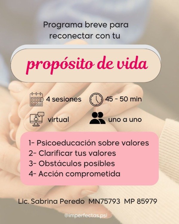 Producto - Programa Propósito de vida