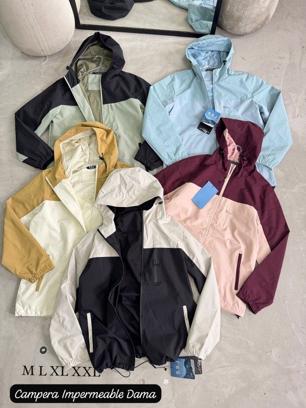 Producto - CAMPERA IMPERMEABLE COMBINADA