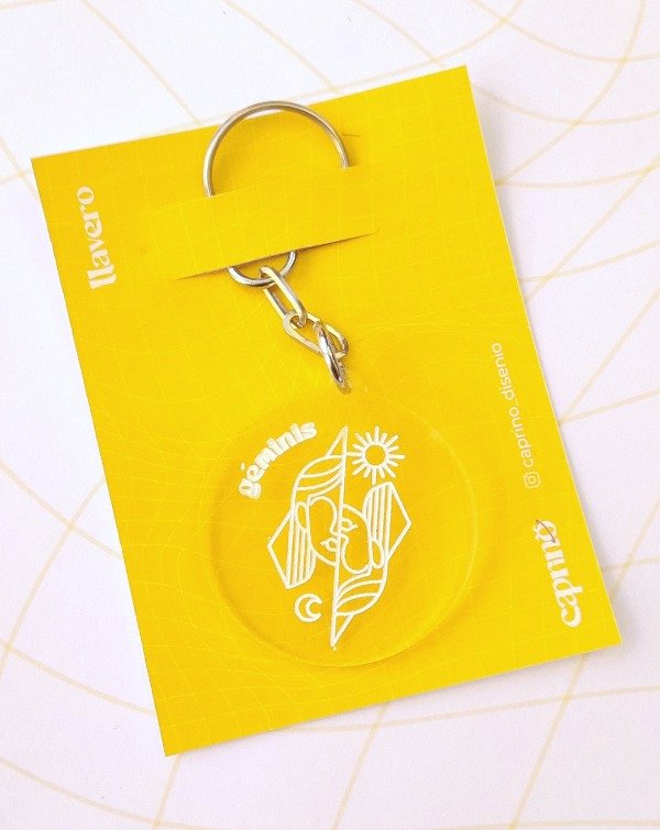 Producto - Géminis llavero