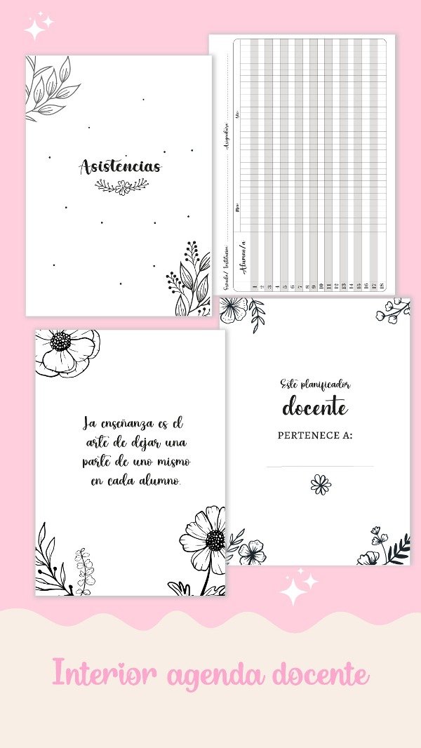 Producto - Interior agenda docente - Nivel primario