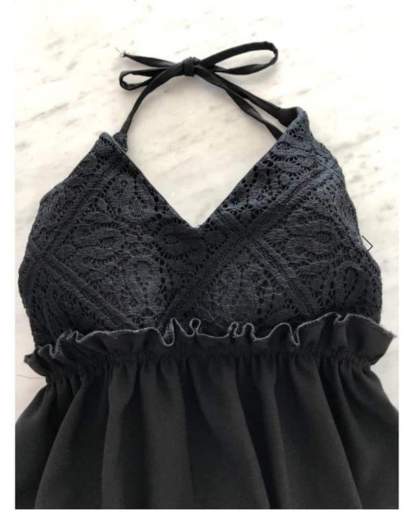 Producto - VESTIDO PIN UP - PECHERA BORDADA