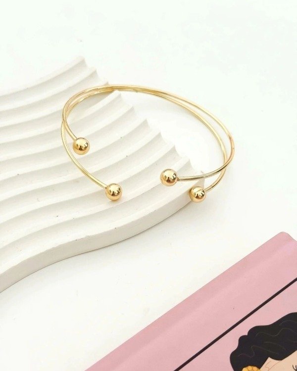 Producto - Brazalete Aitana Dorado