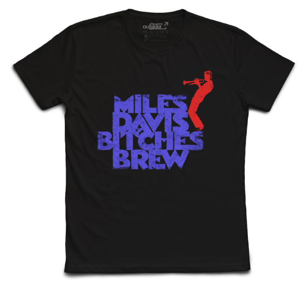 Producto - Remera Miles Davis - Bitches Brew #2 Efecto Gastado - Negra - 0