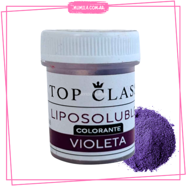 Producto - Colorante violeta en polvo para chocolate TOP CLASS 5gr