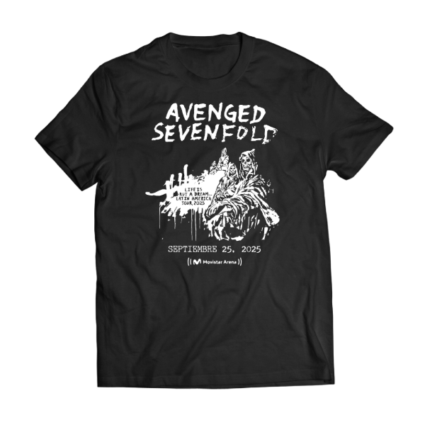 Producto - Remera Avenged Sevenfold Argentina 2025