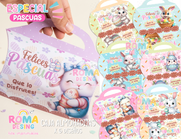 Producto - Caja Almohadita pascuas