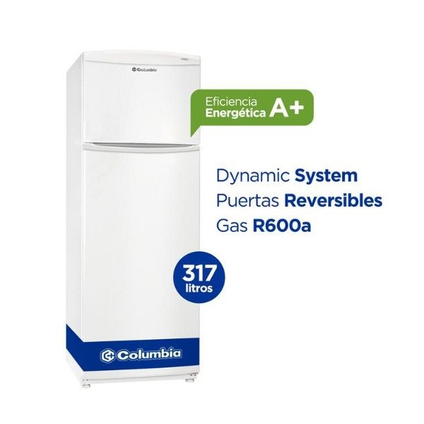 Producto - Heladera con Freezer A+ 317L de capacidad - Color Blanco - CHD32/9 Columbia