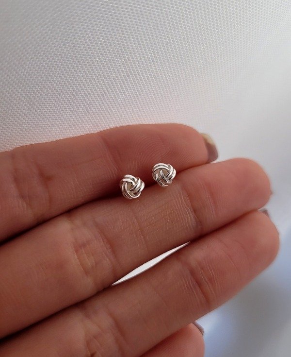 Producto - Aros nudito 5 mm Plata 925