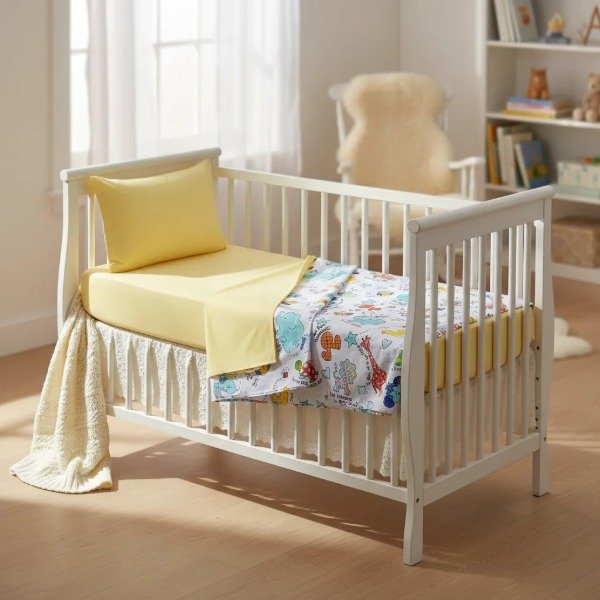 Producto - Juego de Sábanas para Cuna Bebé "Animales" Jean Cartier