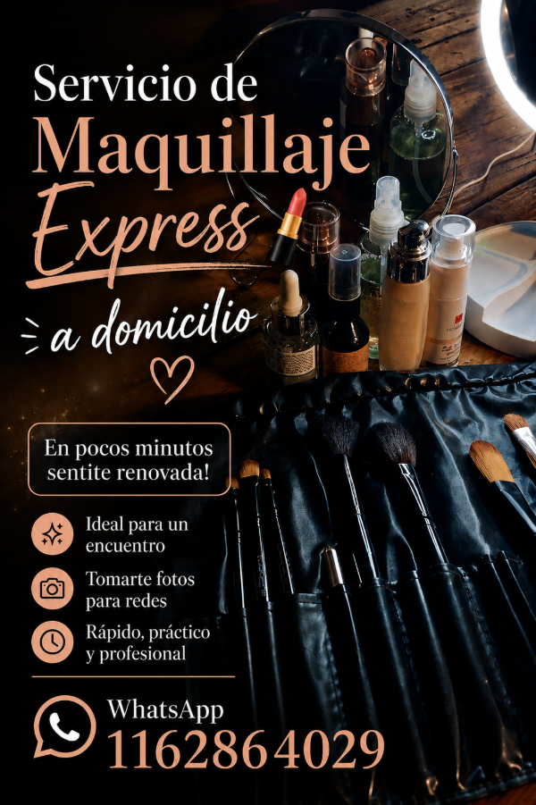 Producto - Servicio de Maquillaje Express a domicilio