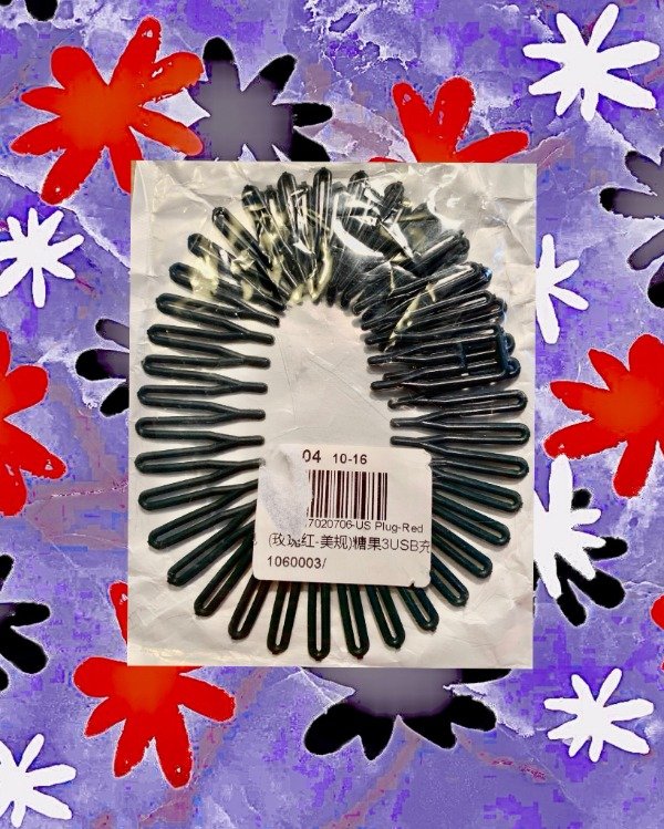 Producto - Vincha plástica dentada Negro