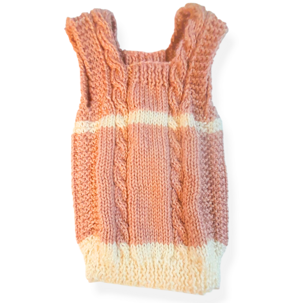 Producto - Chaleco rosa y beige