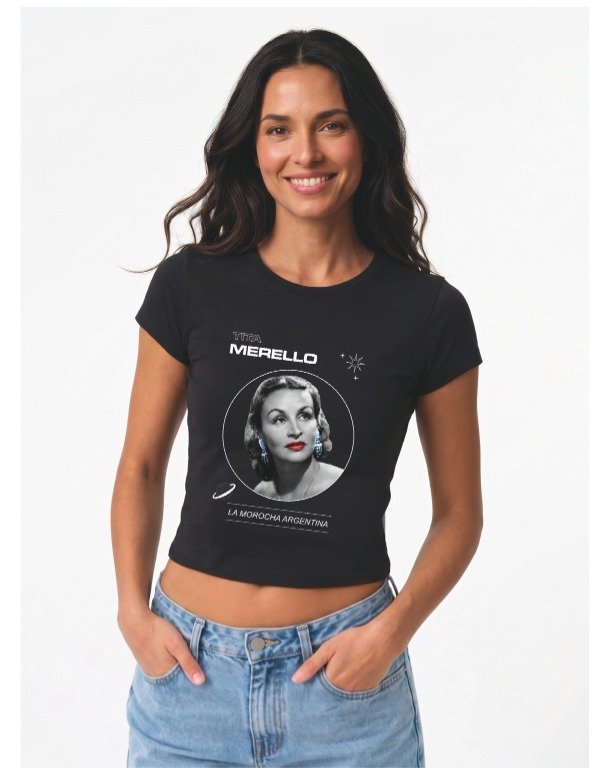 Producto - Remera Tita Merello La Morocha Argentina - Negra - 3