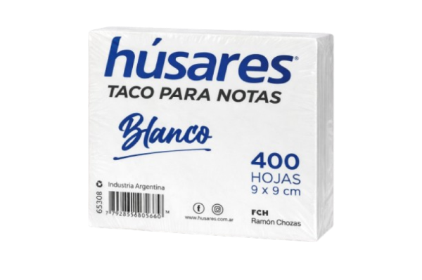 Producto - Taco para Notas Húsares Blanco X 400 hojas