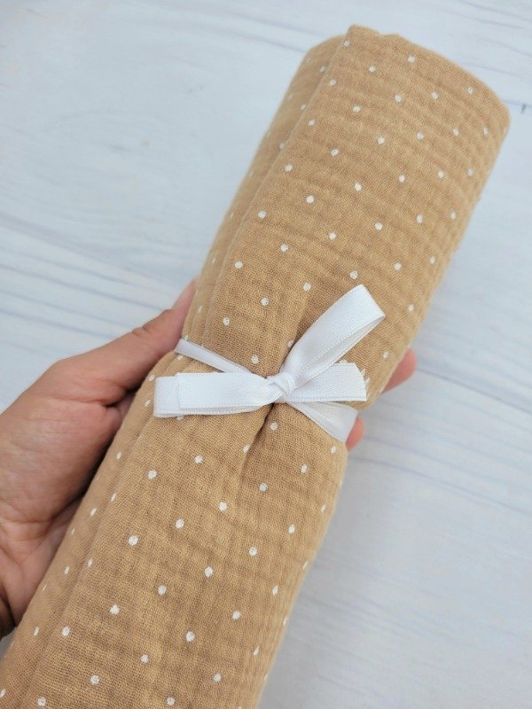 Producto - MANTA GASA COTTON LUNARES - transferencia 16.490