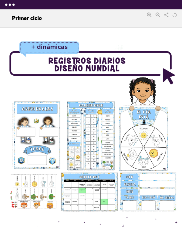 Producto - REGISTROS DIARIOS - DISEÑO MUNDIAL