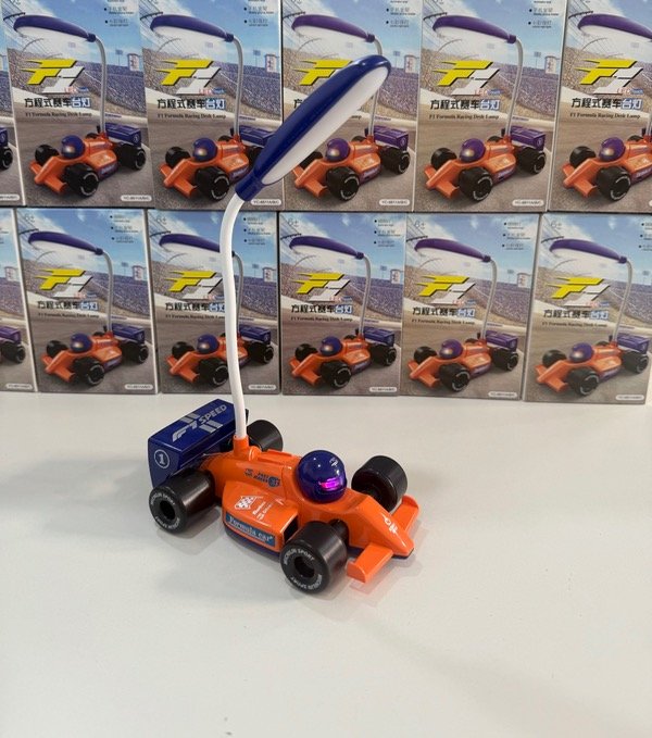Producto - LAMPARA LED AUTO VELADOR FORMULA 1 - NARANJA CON VIOLETA