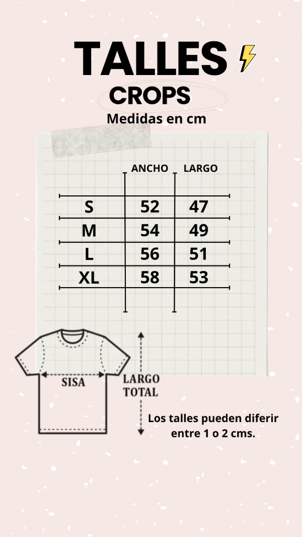 Remera crop Lali I love she nmi — imagen 3