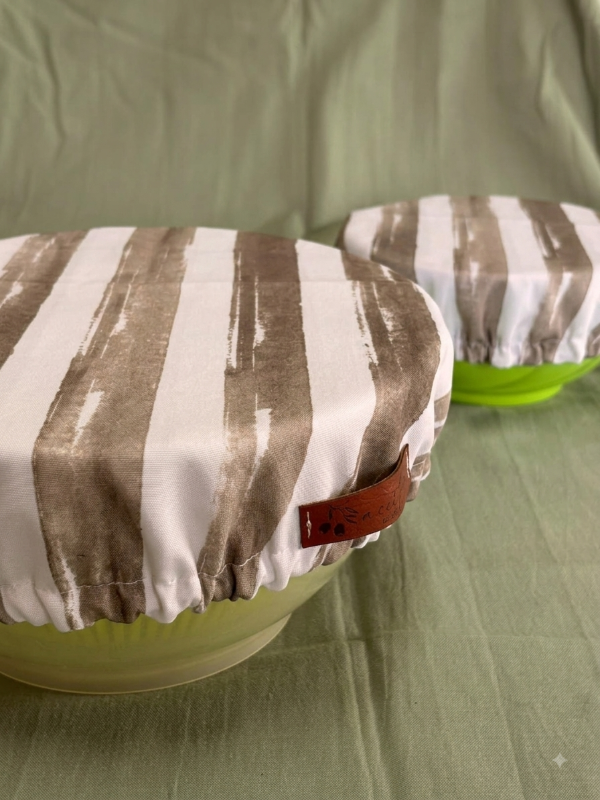 Producto - Cubre Bowls Impermeables "Tiramisú" - Pack x2