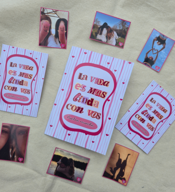 Producto - Mini album de fotos personalizado - especial dia del amigo