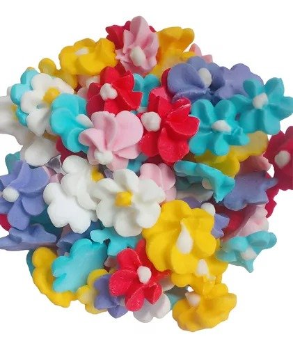Producto - FLOR DE AZUCAR  MEDIANA CON HOJA MULTICOLOR X50 (ELEGIRE PRODUCTO )