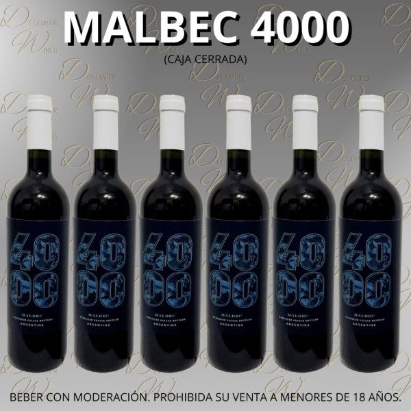 Producto - 4000 Malbec Reserva  Caja Cerrada