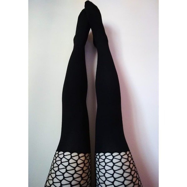 Panty Falsas Bucaneras con Red Negras - Petits Pompons