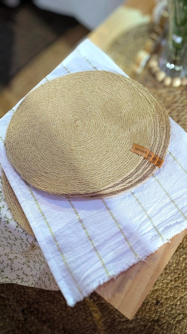 Producto - Plato de sitio fibra natural