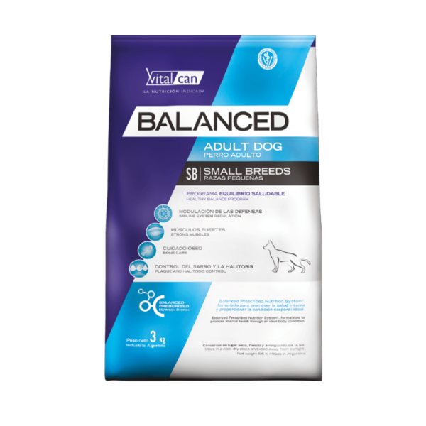 Producto - Vitalcan Balance perros adultos razas pequeñas 3 Kg