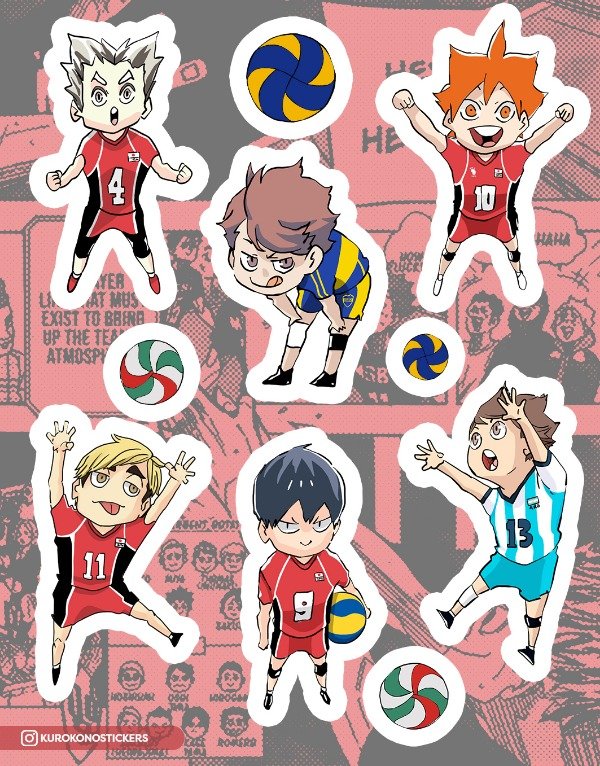 Producto - Planchita Haikyuu Chibis Time-Skip